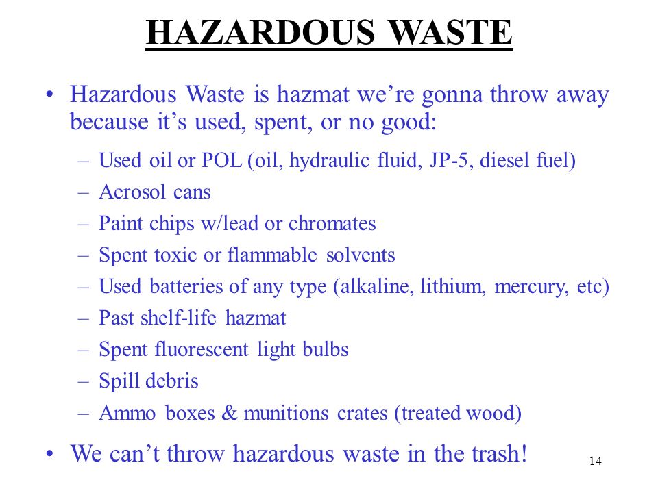 hazardous materials business plan